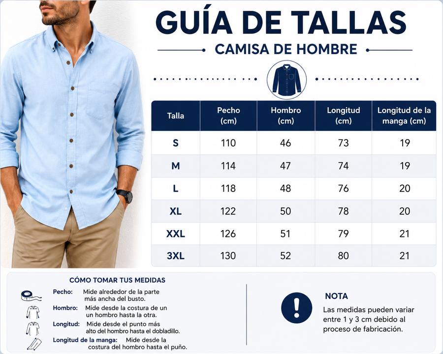 Guía de tallas