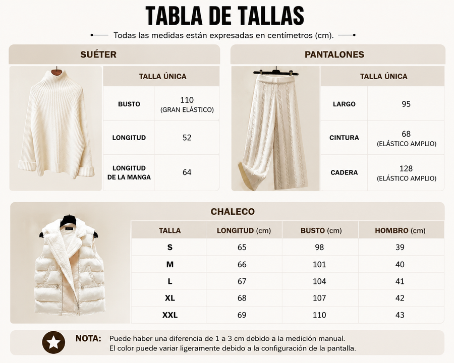 Guía de tallas
