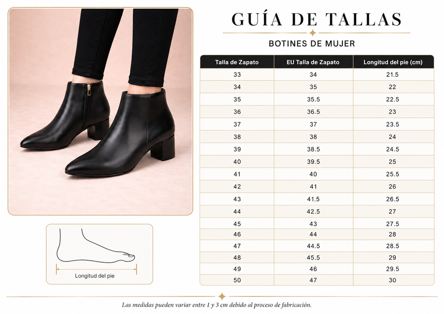 Guía de tallas