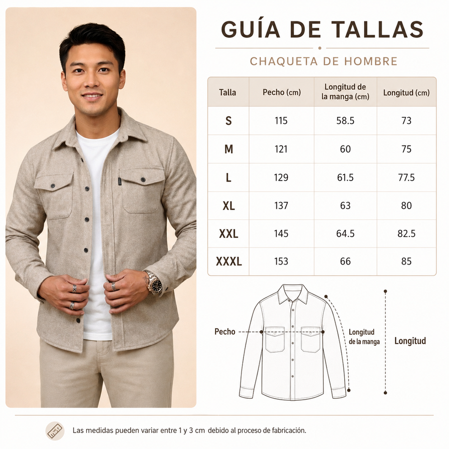 Guía de tallas