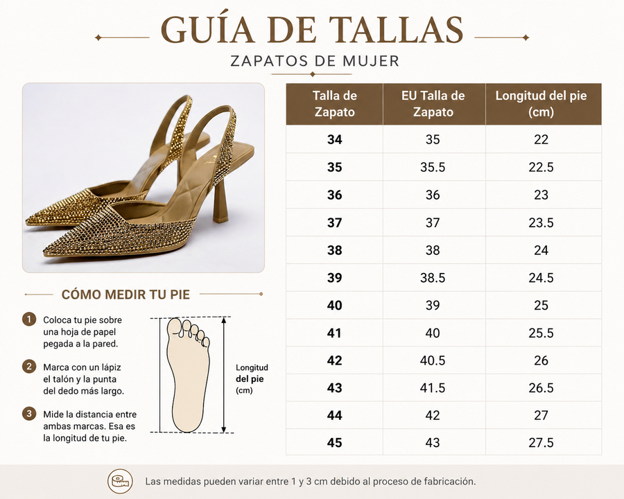 Guía de tallas