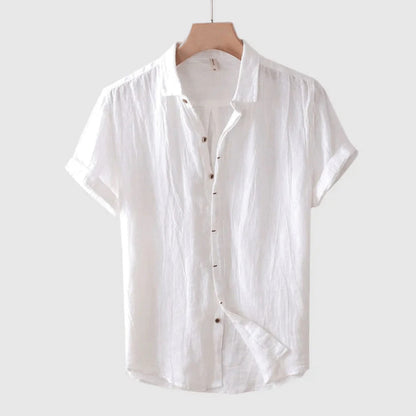 Álvaro | Camisa de Verano Merlot de Manga Corta