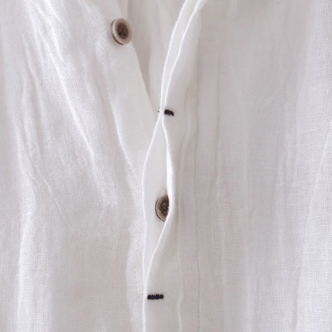 Álvaro | Camisa de Verano Merlot de Manga Corta