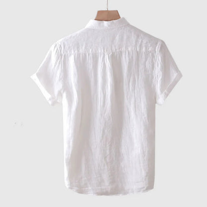 Álvaro | Camisa de Verano Merlot de Manga Corta