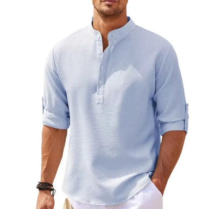 Álvaro | Camisa de Hombre de Algodón y Lino