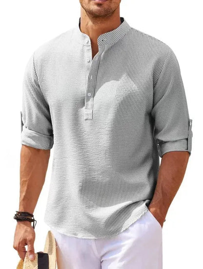 Álvaro | Camisa de Hombre de Algodón y Lino