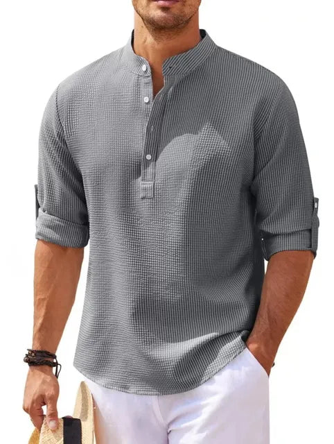 Álvaro | Camisa de Hombre de Algodón y Lino