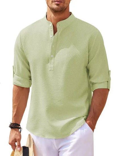 Álvaro | Camisa de Hombre de Algodón y Lino