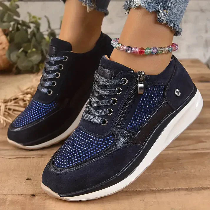 Noelia | Zapatillas con Cuña y Cremallera