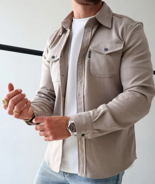 Héctor | Sobrecamisa de Hombre con Bolsillos Frontales