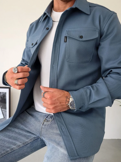 Héctor | Sobrecamisa de Hombre con Bolsillos Frontales