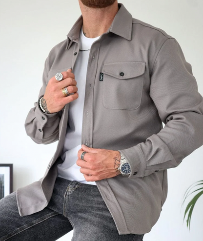 Héctor | Sobrecamisa de Hombre con Bolsillos Frontales