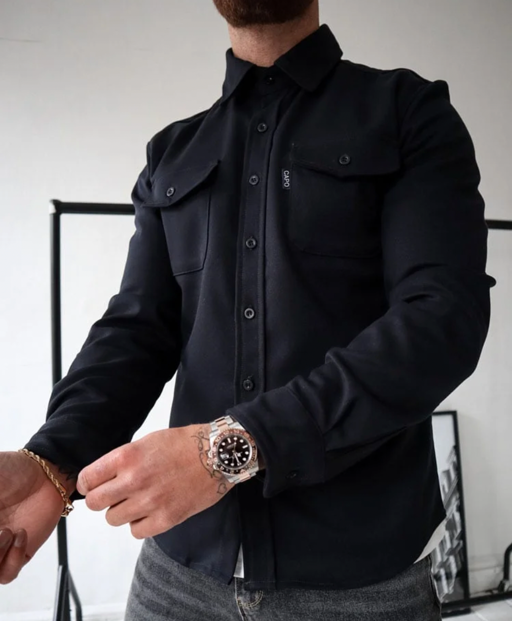 Héctor | Sobrecamisa de Hombre con Bolsillos Frontales