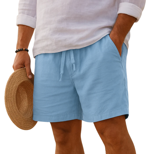 Álvaro | Shorts Elegantes de Lino con Cintura Elástica