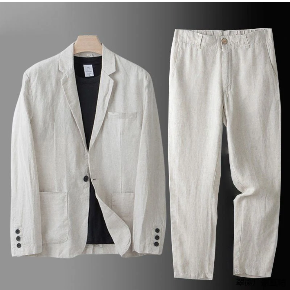Héctor | Conjunto de Lino para Hombre con Camisa y Pantalón
