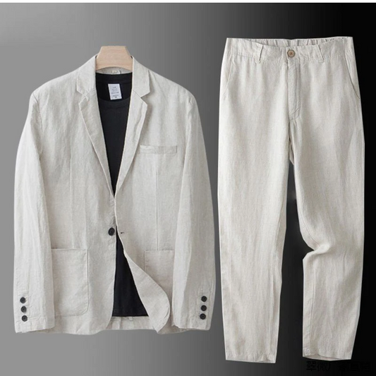 Héctor | Conjunto de Lino para Hombre con Camisa y Pantalón