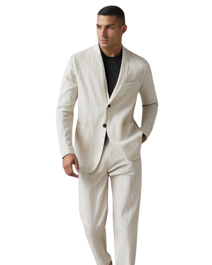 Héctor | Conjunto de Lino para Hombre con Camisa y Pantalón
