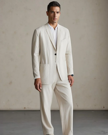 Héctor | Conjunto de Lino para Hombre con Camisa y Pantalón