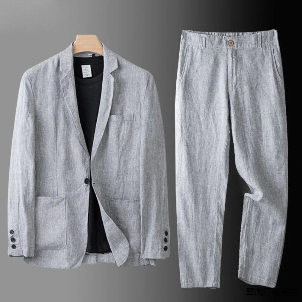 Héctor | Conjunto de Lino para Hombre con Camisa y Pantalón