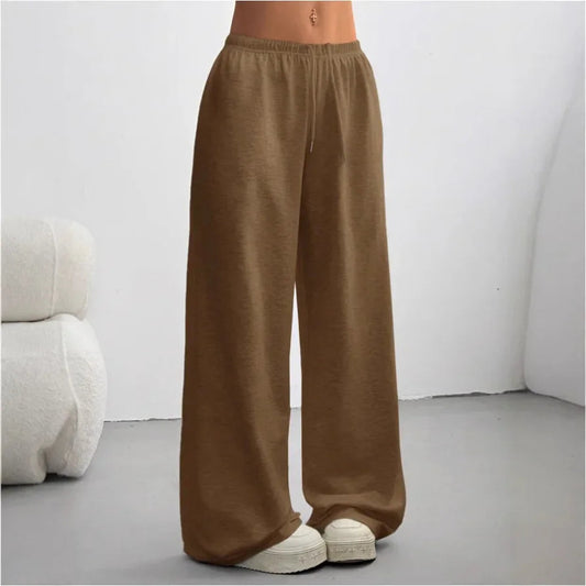 Natalia | Pantalón de Mujer de Pierna Ancha con Cintura Elástica