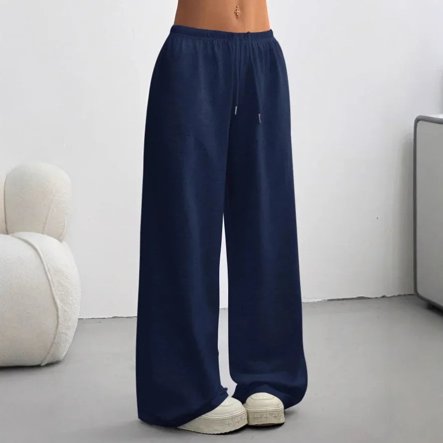 Natalia | Pantalón de Mujer de Pierna Ancha con Cintura Elástica