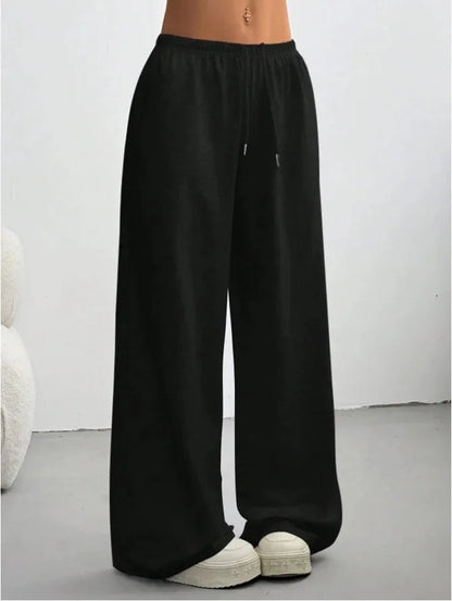 Natalia | Pantalón de Mujer de Pierna Ancha con Cintura Elástica