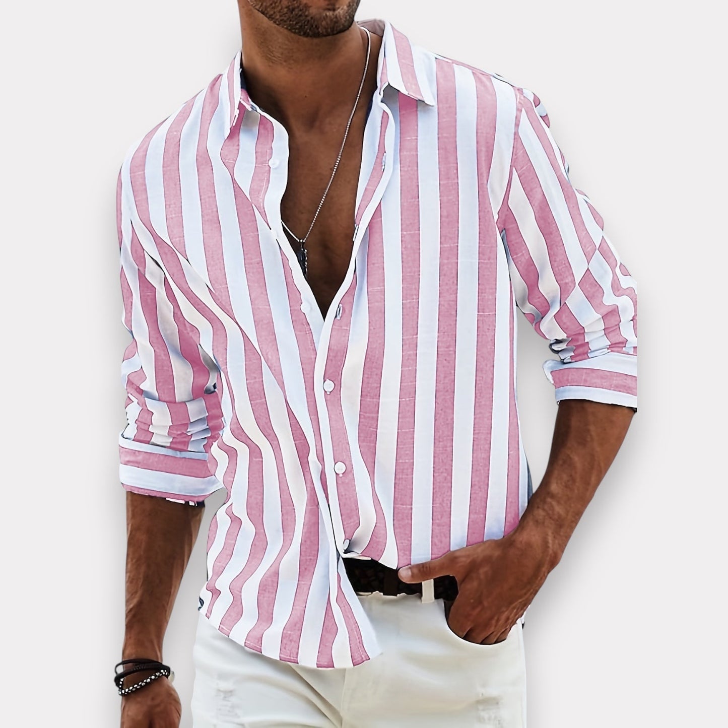 Pablo | Camisa de Rayas Verticales