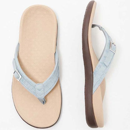 Marta | Sandalias Planas con Tira de Dedo
