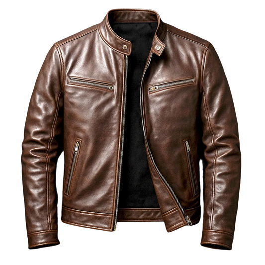 Sergio | Chaqueta de Hombre con Cremalleras Metálicas