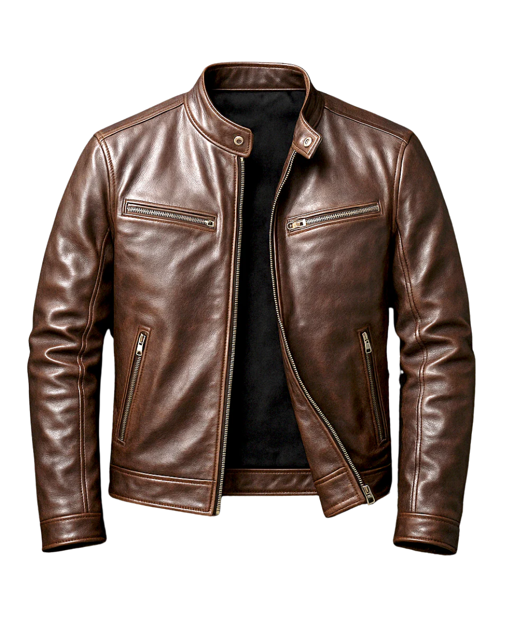 Sergio | Chaqueta de Hombre con Cremalleras Metálicas