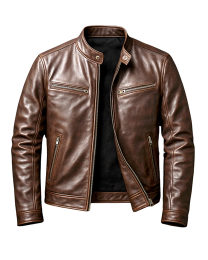 Sergio | Chaqueta de Hombre con Cremalleras Metálicas