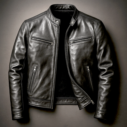 Sergio | Chaqueta de Hombre con Cremalleras Metálicas