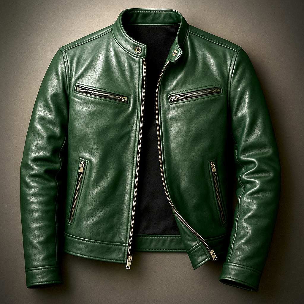 Sergio | Chaqueta de Hombre con Cremalleras Metálicas