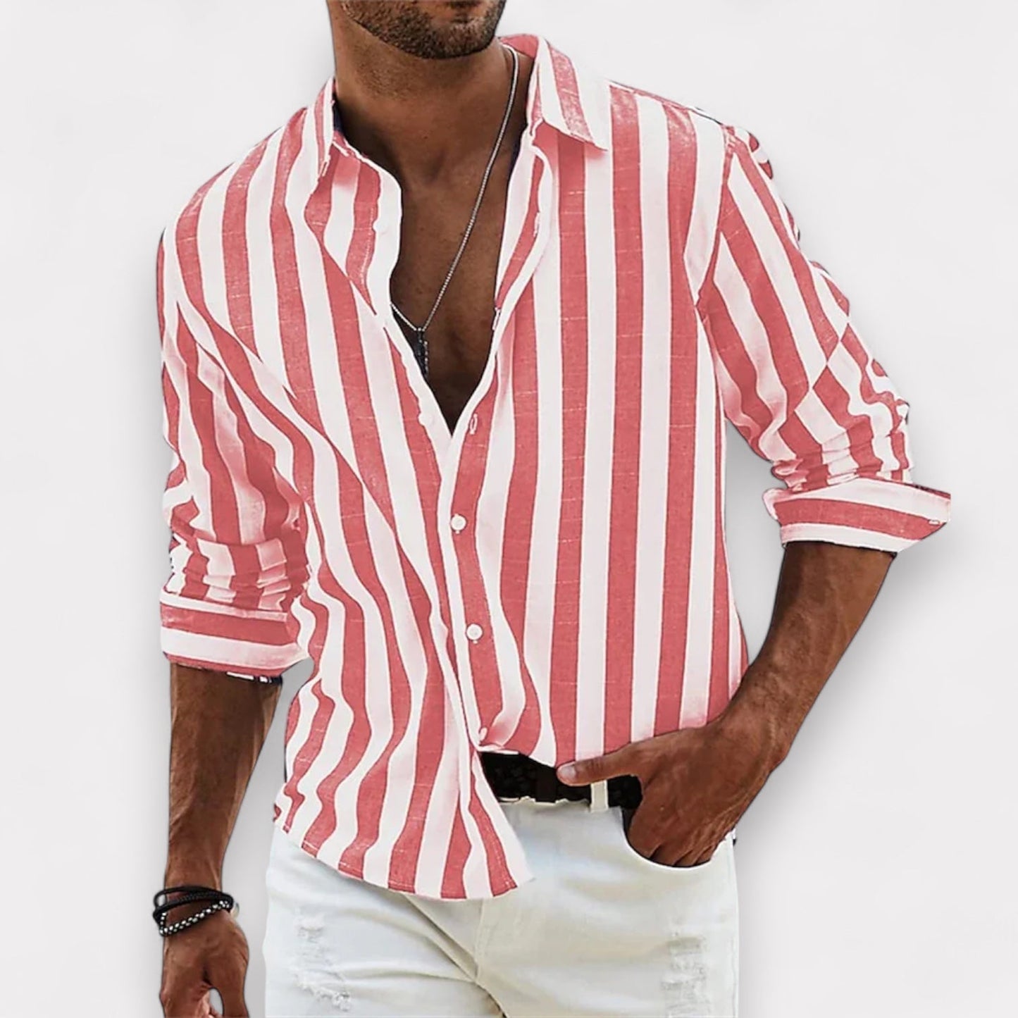 Pablo | Camisa de Rayas Verticales