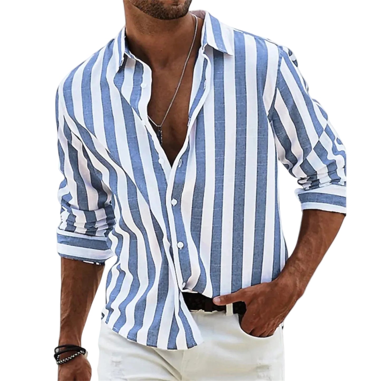 Pablo | Camisa de Rayas Verticales