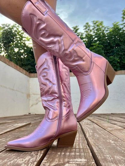 Camila | Botas Camperas de Tacón Estable