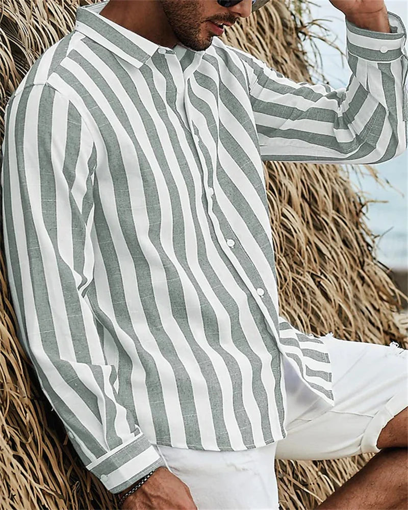 Pablo | Camisa de Rayas Verticales