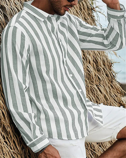 Pablo | Camisa de Rayas Verticales