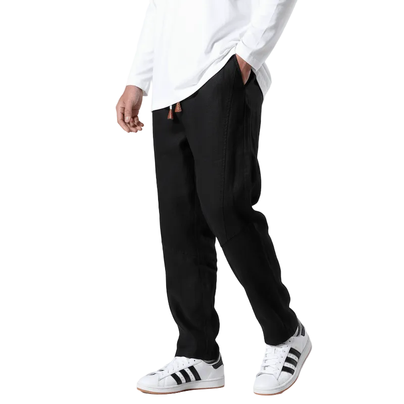 Rinen |Pantalón de lino japones