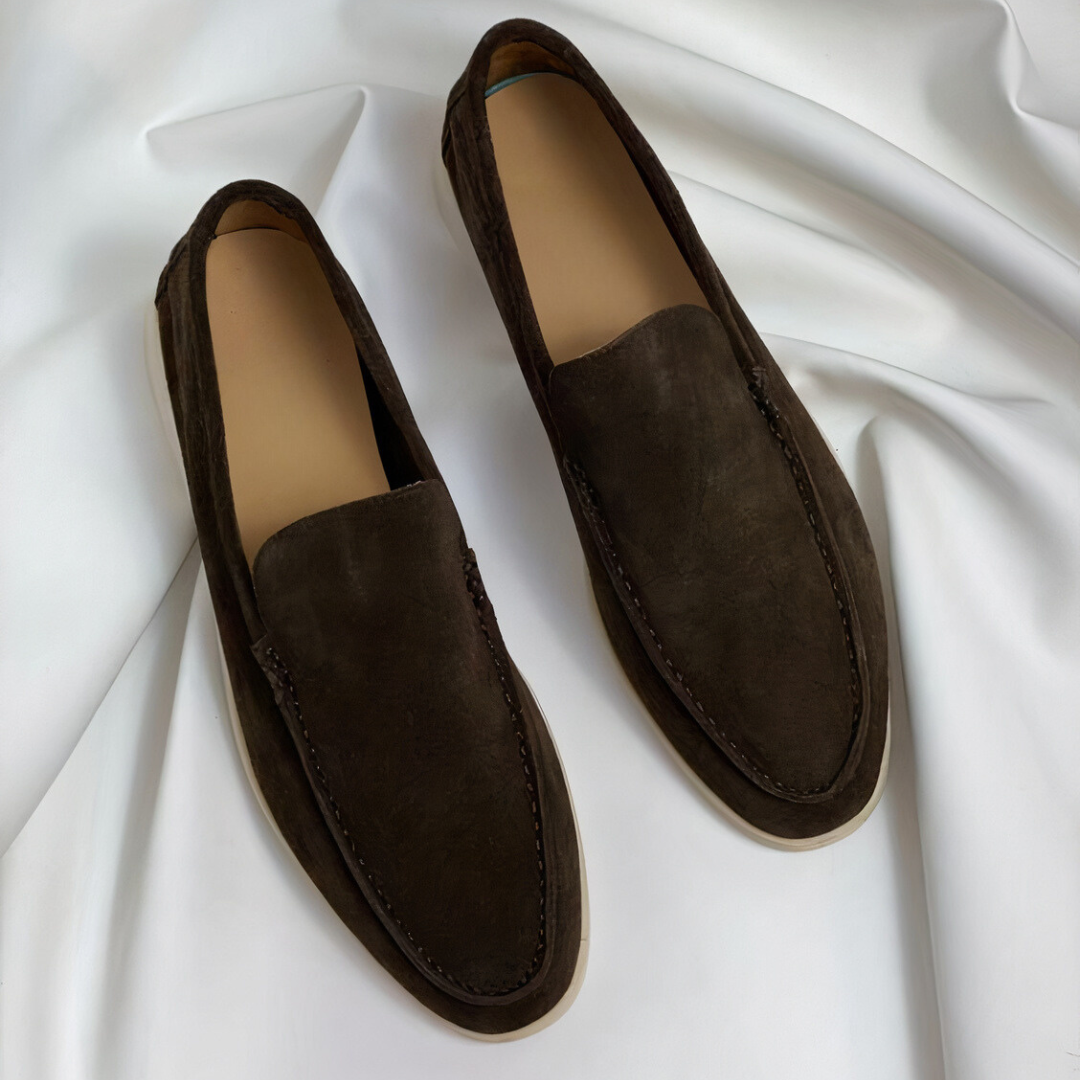 Mateo | Mocasines de Hombre con Acabado de Ante