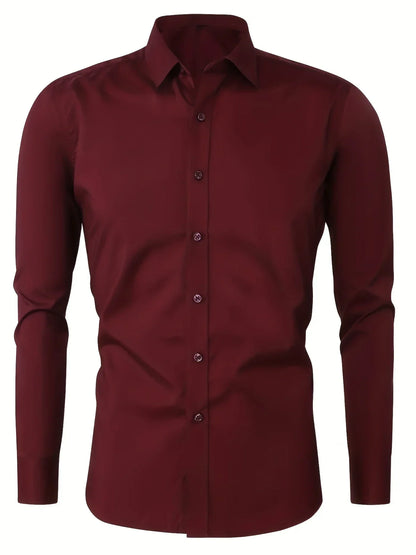 Guillermo | Camisa Elegante de Manga Larga con Botones