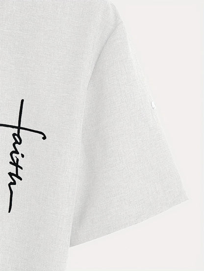 Lucas | Camisa Elegante de Manga Corta con Cuello Alto
