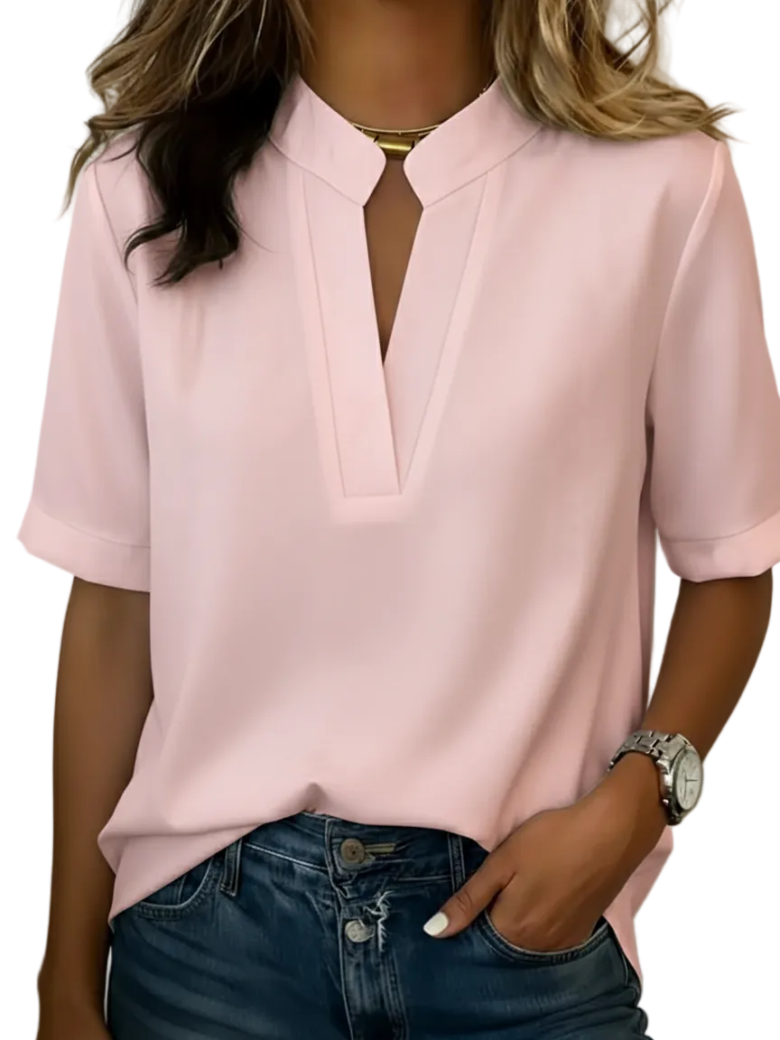 Elisa | Blusa con cuello elegante
