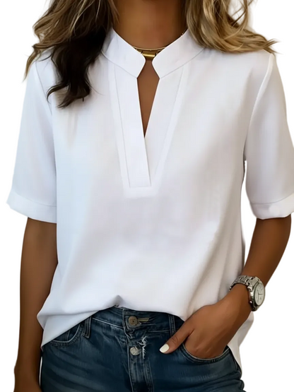 Elisa | Blusa con cuello elegante