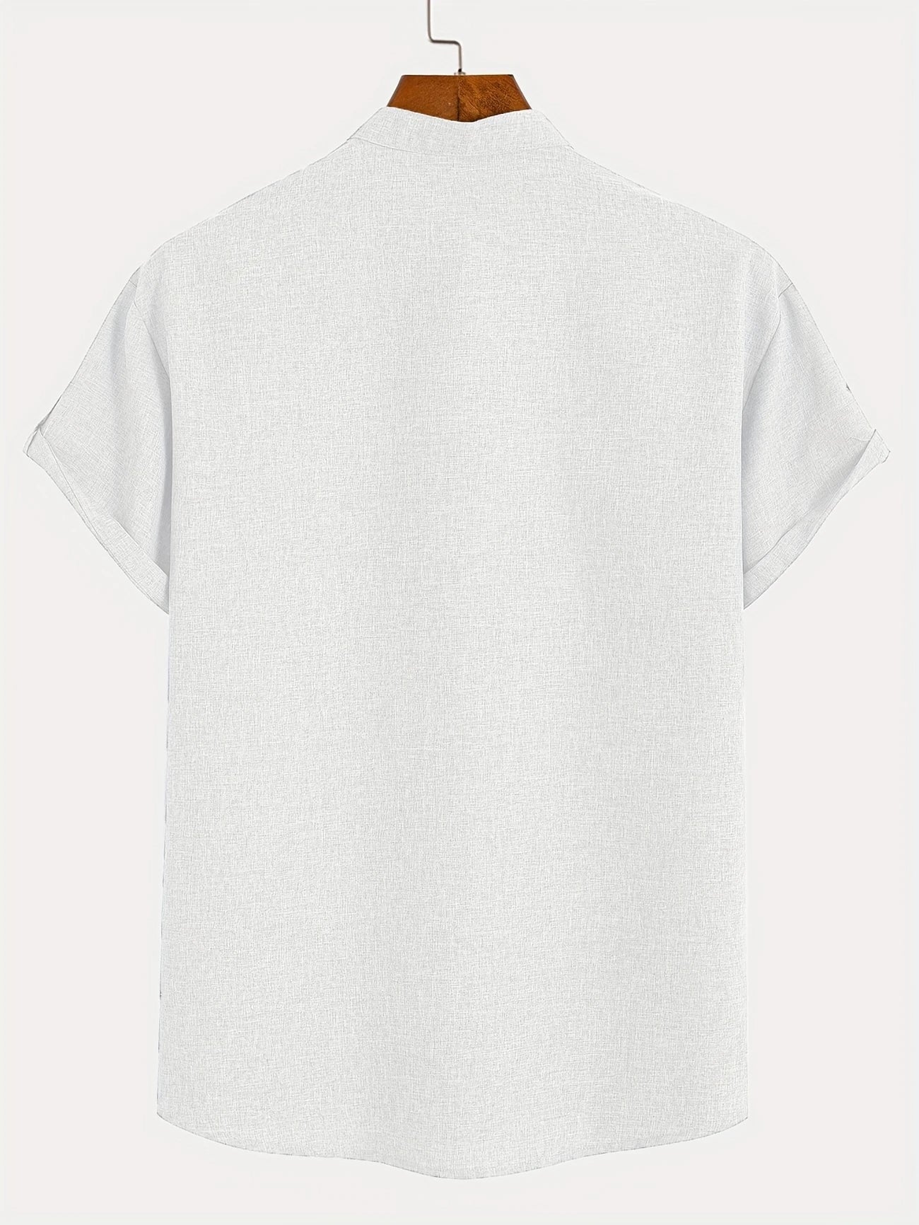 Lucas | Camisa Elegante de Manga Corta con Cuello Alto