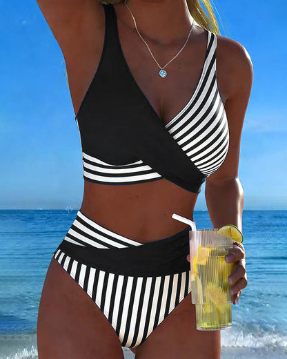 Nuria | Bikini Cruzado de Tiro Alto