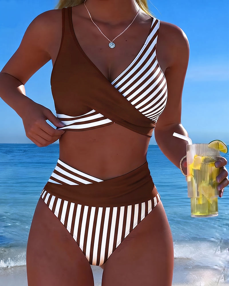 Nuria | Bikini Cruzado de Tiro Alto