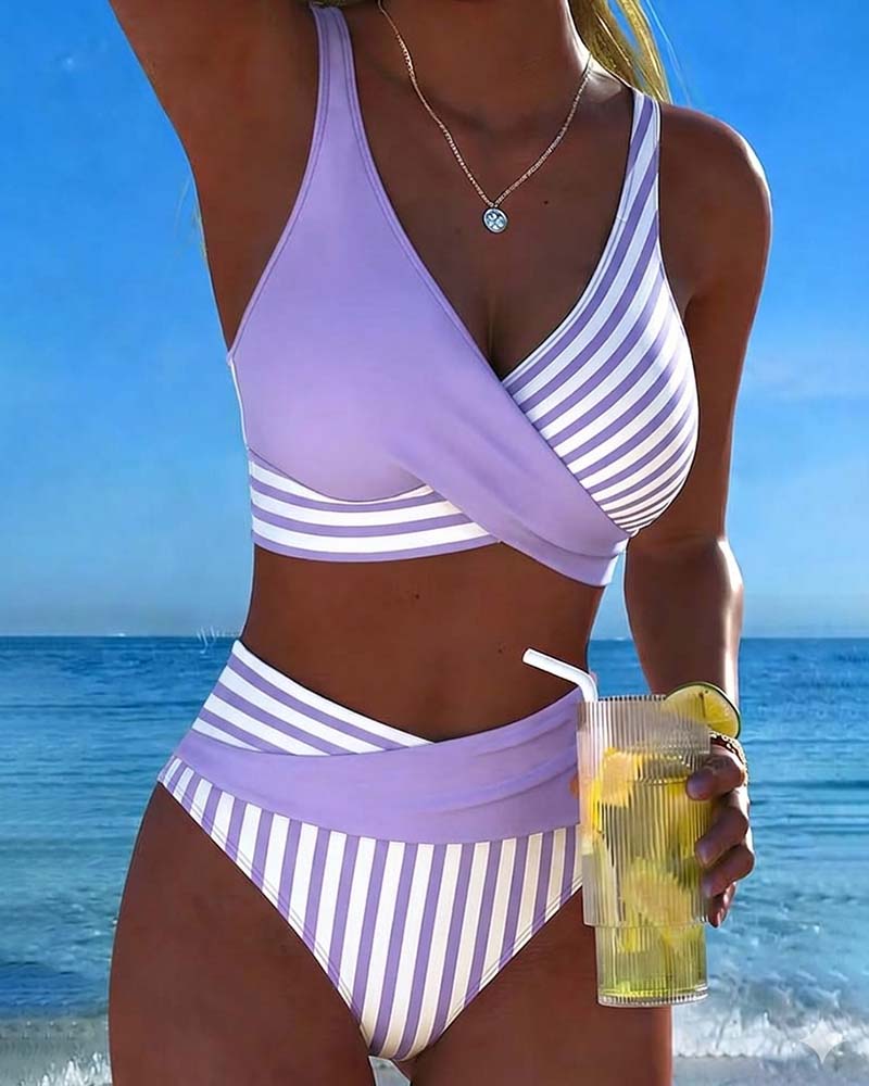 Nuria | Bikini Cruzado de Tiro Alto