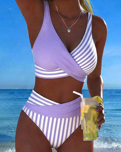 Nuria | Bikini Cruzado de Tiro Alto