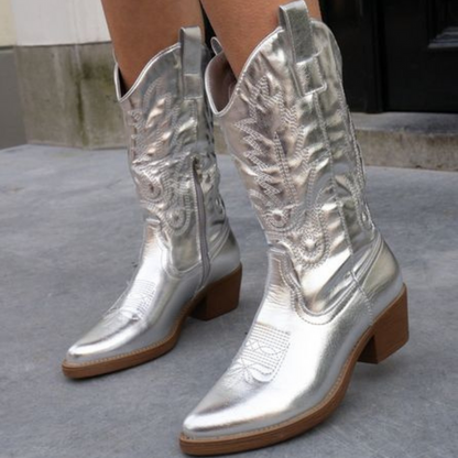 Camila | Botas Camperas de Tacón Estable